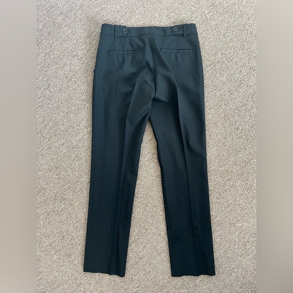 Theory Black Trouser Straight Leg Pants Size 0 Wool - Picture 10 of 11